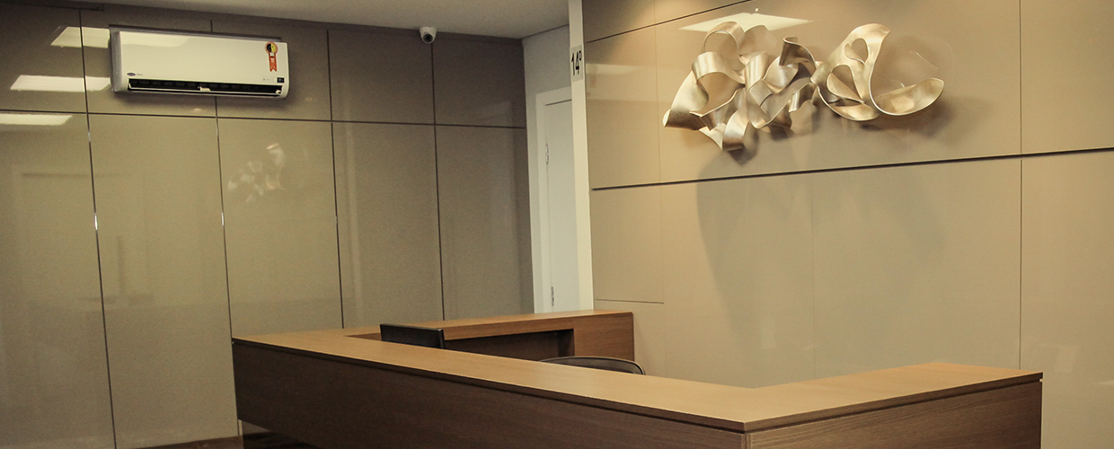 recepção do escritório